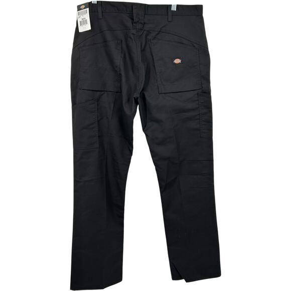 NWT Men's Black Dickies Loose Fit Double Knee Work Performance Pants 36x34 - Picture 1 of 9